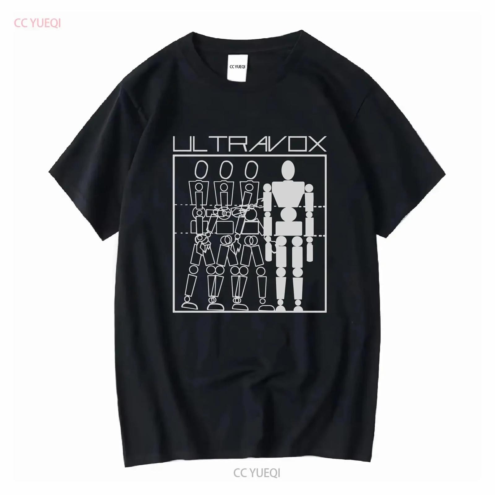 Rare Ultravox Band Cotton For Fan Black S 2345XL T Shirt S3597 vintage Washed Stretched graphic Stylish Versatile homme S