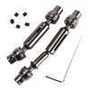 Eixo de transmissão 6x6 para WPL B14 B24 B16 B36 JJRC Q60 RC Peças de carro Prata