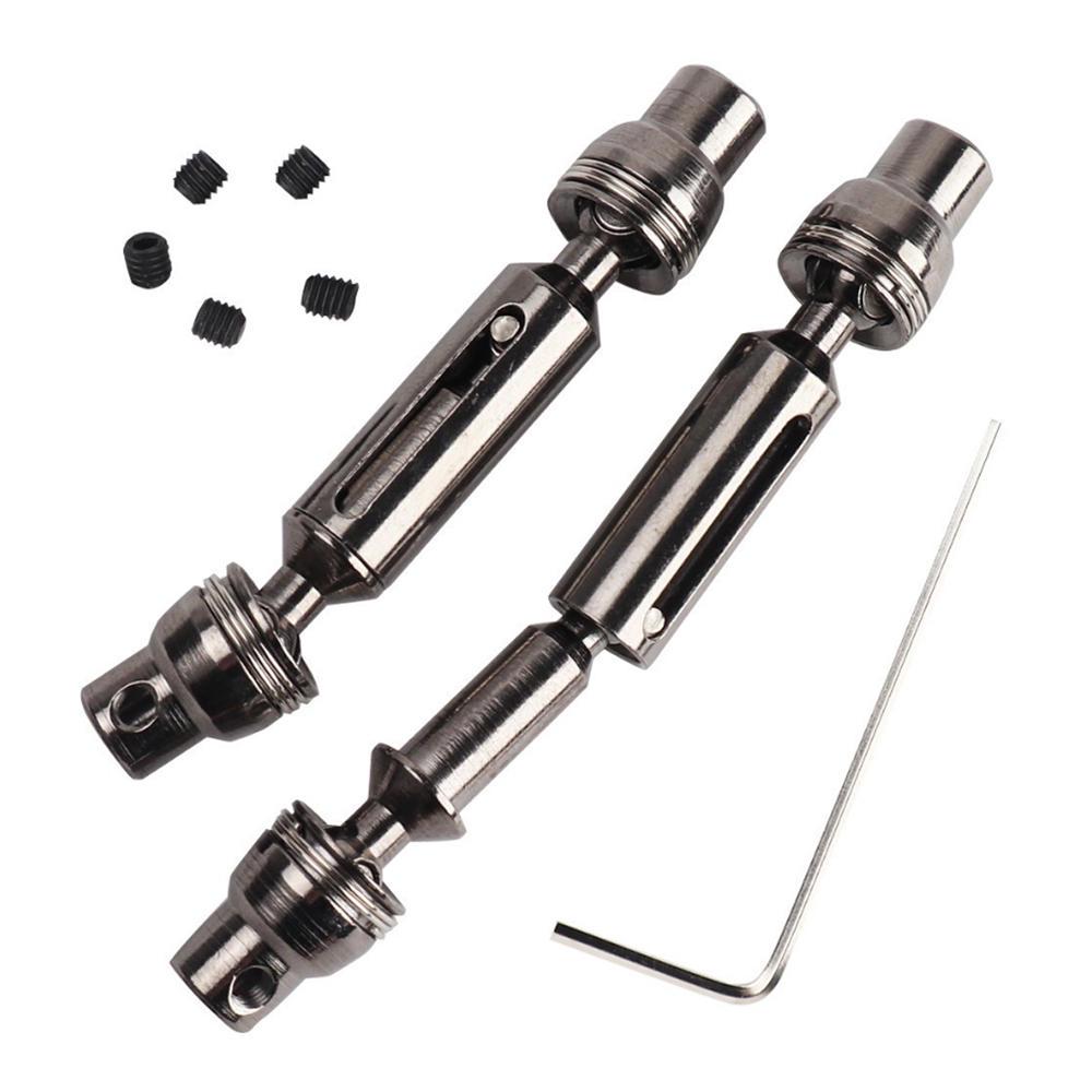 Eixo de transmissão 6x6 para WPL B14 B24 B16 B36 JJRC Q60 RC Peças de carro Prata