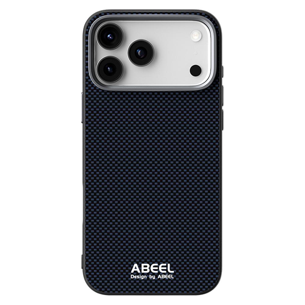 ABEEL For iPhone 17 Pro Max Case Compatible with MagSafe Printed PC TPU Aluminum Alloy Leather Phone Cover