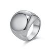 Beauty, Simplicity and Exaggeration, Mirror Titanium Steel Gold-plated Ring Ring, High-end Fashion Temperament, Wear Women's Hand Jewelry