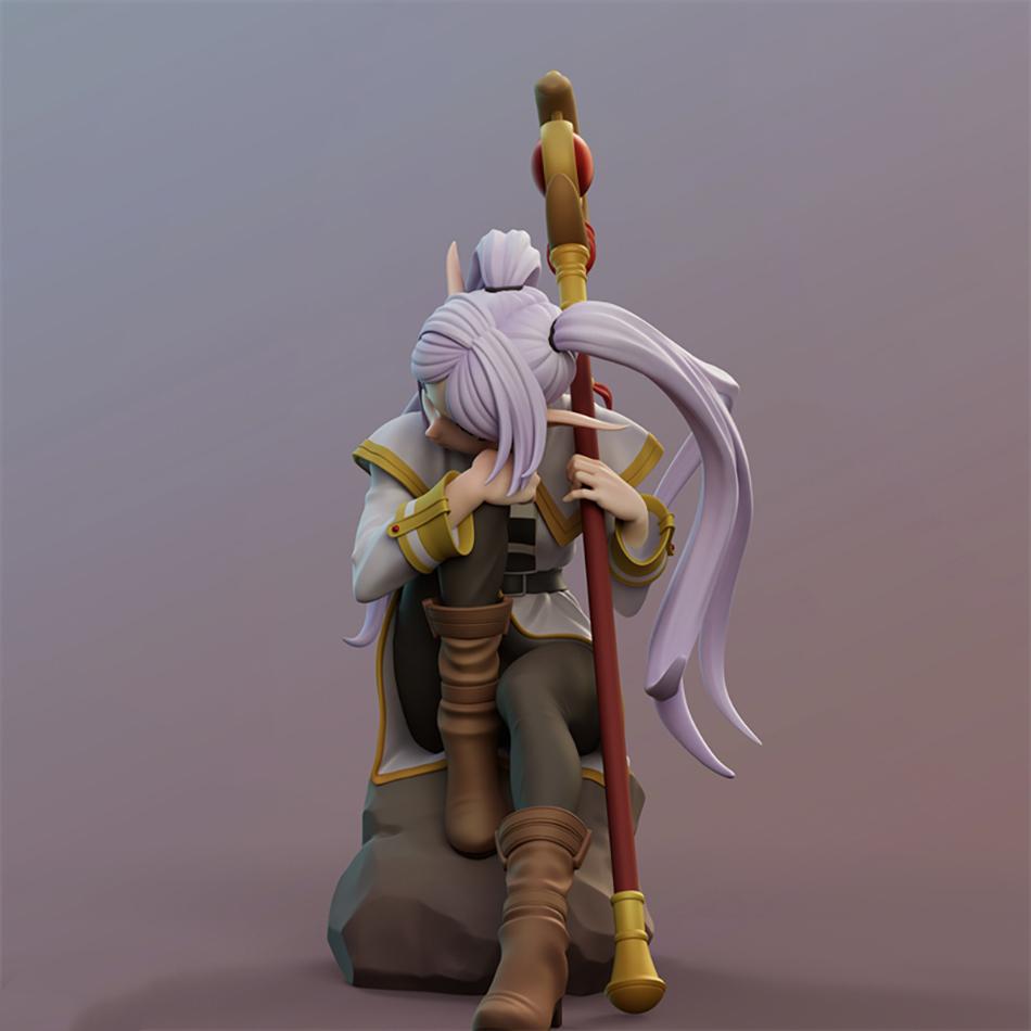 13CM Anime Frieren Beyond Journey End Figure Desktop Decorate Action Noodle Stopper Collectible Model Toy s Poseable Articulated Scale Detailed