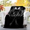 Nordic Mythology Flannel Blanket Soft All-Season Throw, Design for Camping, Car Travel, Hiking Sofa, Bed, Office Perfect Gift for Parties
