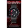 Personality Cool Male Menyuri Watch Stereo Wheel Rotation Dial Casual Waterproof Network With