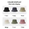 Cotton Bucket Hat Women Men Summer Sun Protection Sunshade Casual For Outdoors