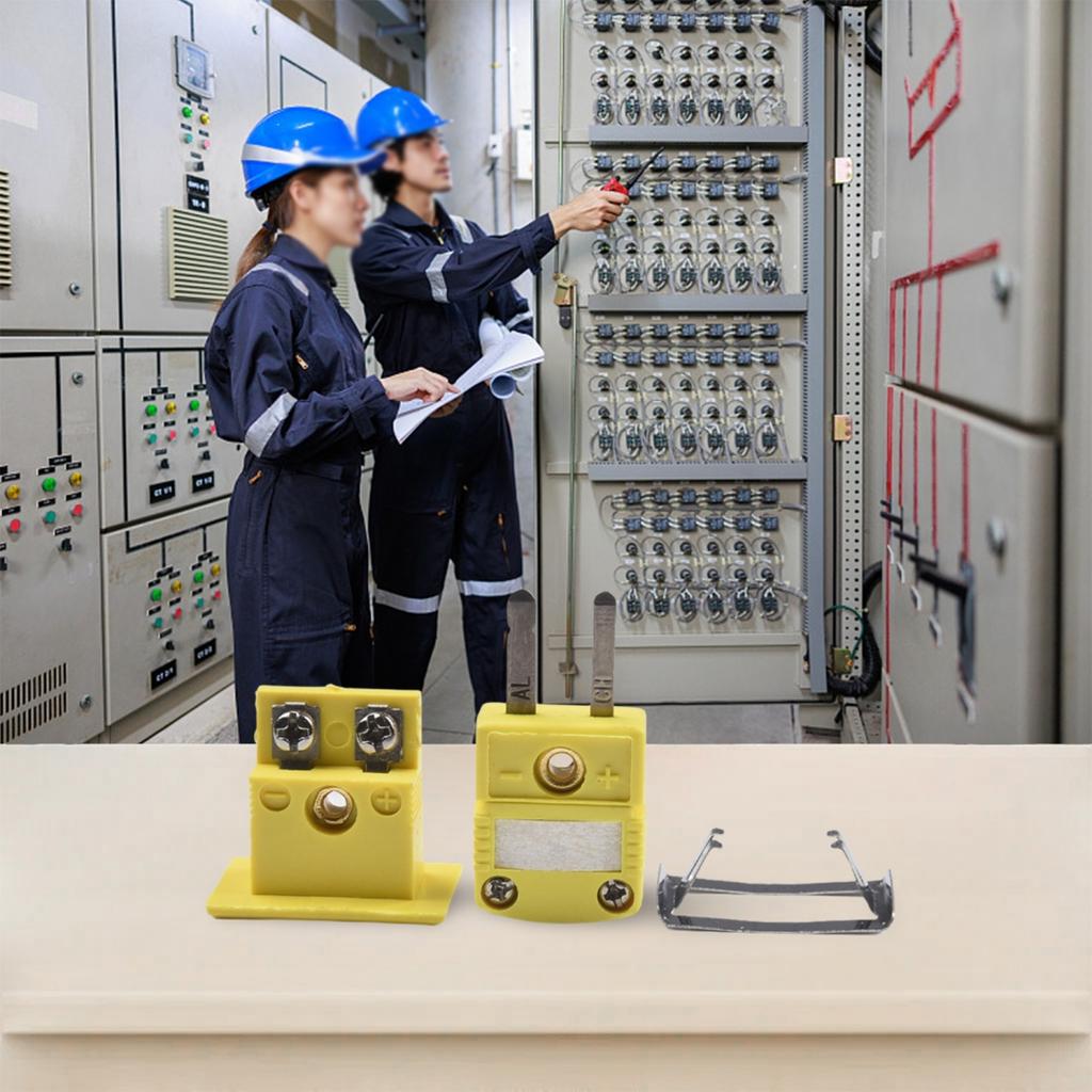 1 Set K-Typ Thermoelement Miniaturbuchse Legierung Gelb