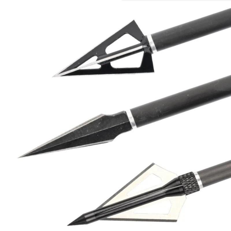 Compound Bow Arrow Tips Stainless Steel Replaceable Head Multi Styles Archery Training And Outdoor Use