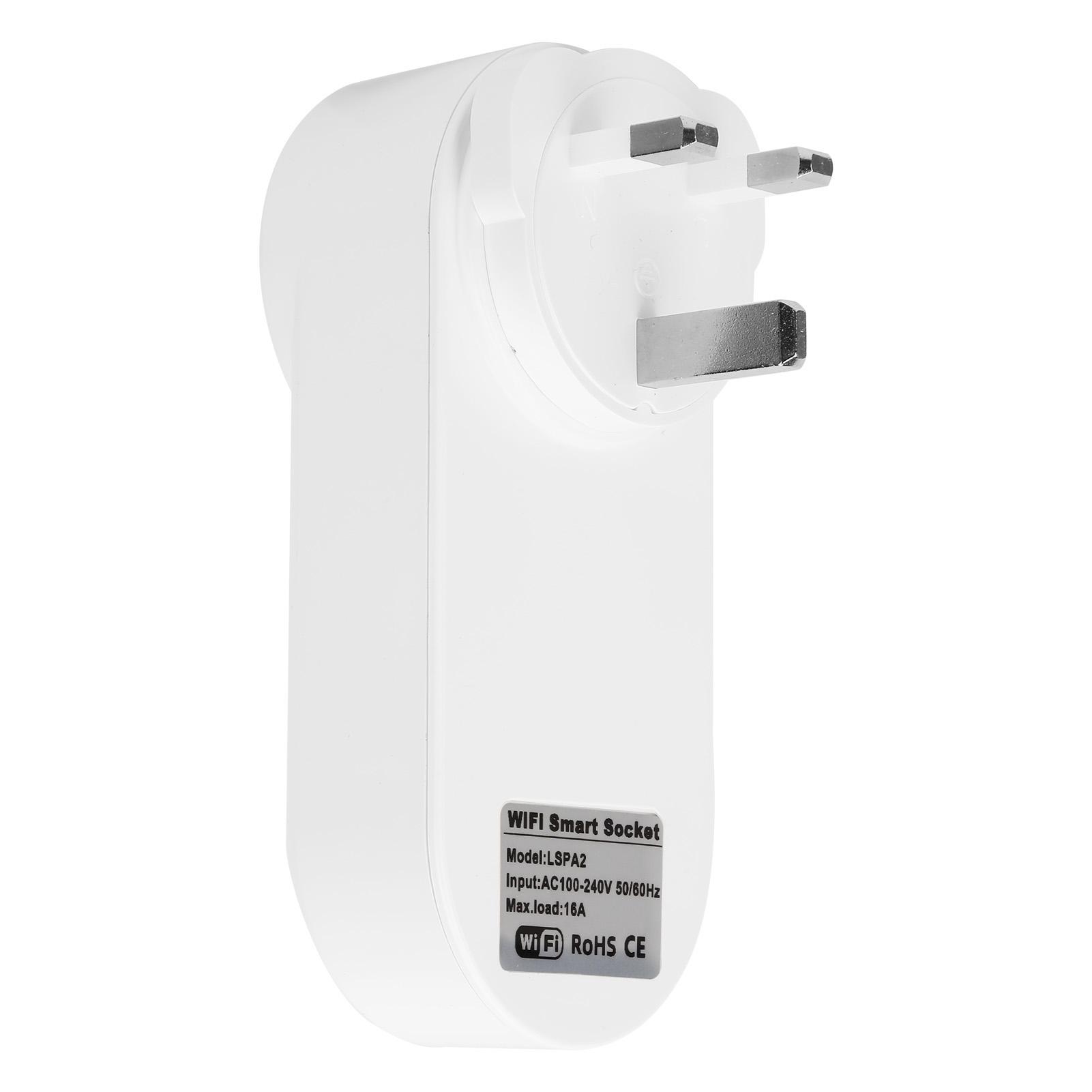 

Remote Control Smart Socket WiFi Smart Plug Power Socket Wireless Timer Remote Control LSPA2 WiFi Smart Plug Wireless Smart Plug білий