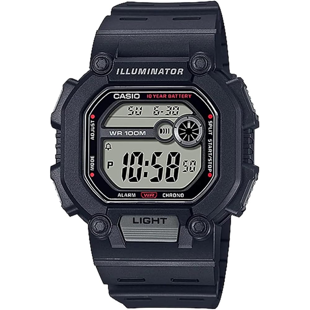 Casio Standard W-737H-1AV Digital Watch Men s Black Overseas Model