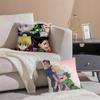Thrilling Anime HHunter x Hunter Cushion Cover Pillowcase Short Plush Invisible zipper Room Sofa Cushion Cover