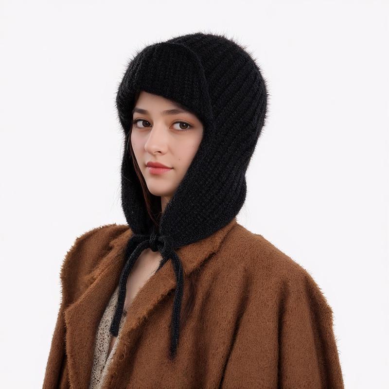 Korean Style Ear-Protecting Knitted Woolen Hat for Autumn/Winter - Unisex Lei Feng Aviator Hat