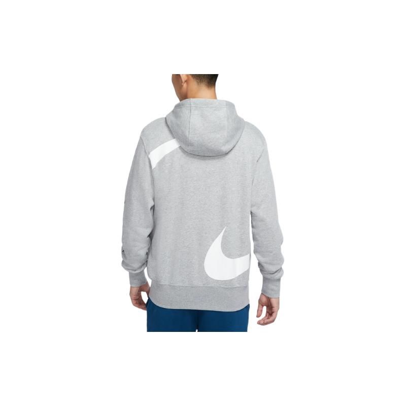Nike Big Logo Hooded Jacket Men Outerwear Gray DD6088-063