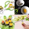 2PCS Stainless Steel Quail Egg Scissors Egg Shell Cutting Scissors Egg Divider Egg Opener Kitchen