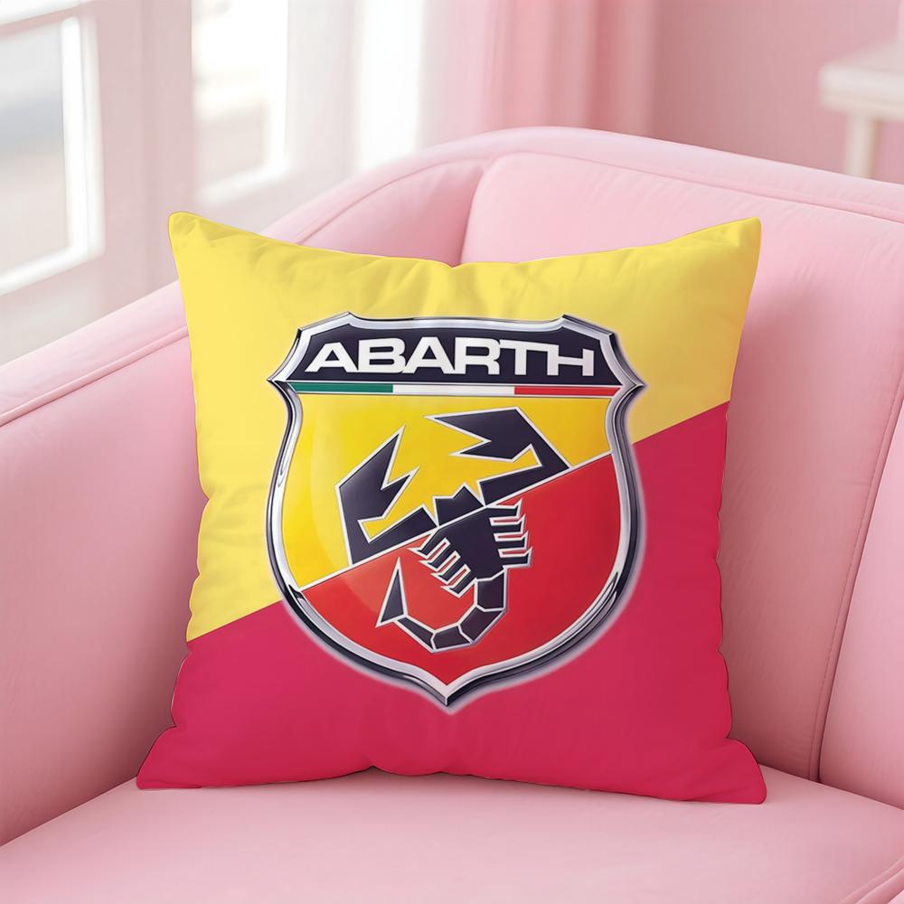 Abarth S-Scorpion car brand AS Cushion Cover Comfortable Reversible Pillow Cover Ideal for Car Sofa Bedroom & Beyond