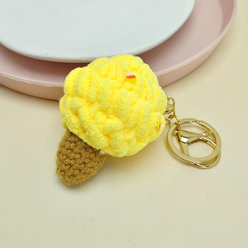 Cute Cartoon Ice Cream Keychain & Backpack Pendant - Fun Gift for Kids & Couples
