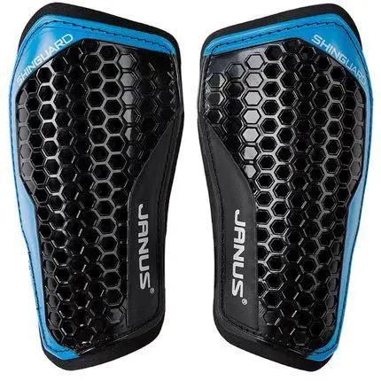 Double Layer EVA Soccer Shin Guards Thickened Sports Leggings with Ankle Support Football Training Leg Protective Pads L