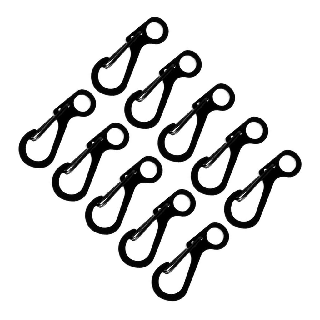 10Pcs Stainless Steels Keychain Carabiner Clasp Small Carabiner Clip for Camping Bottle Backpacks Clasps Keychain