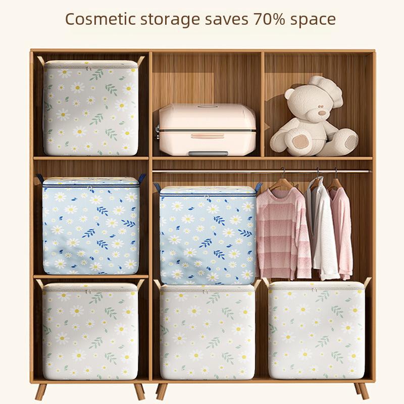 Large Quilt Storage Bags, Thickened Clothes Storage Bags with Zipper, Foldable Storage Containers for Moving, Bedding, Comforters, Blankets