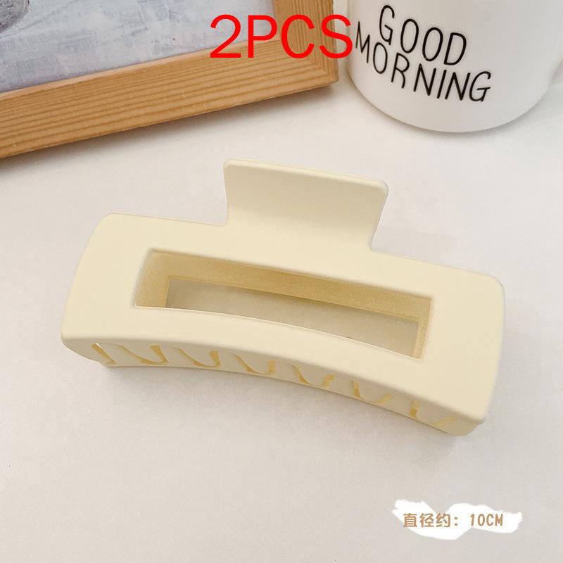 

100 вариантов стиля, комплект из 2 шт., матовые однотонные коготки для волос, элегантные простые акриловые заколки для волос, заколки, заколки, головные уборы для женщин, девочек, аксессуары для волос 2PCS