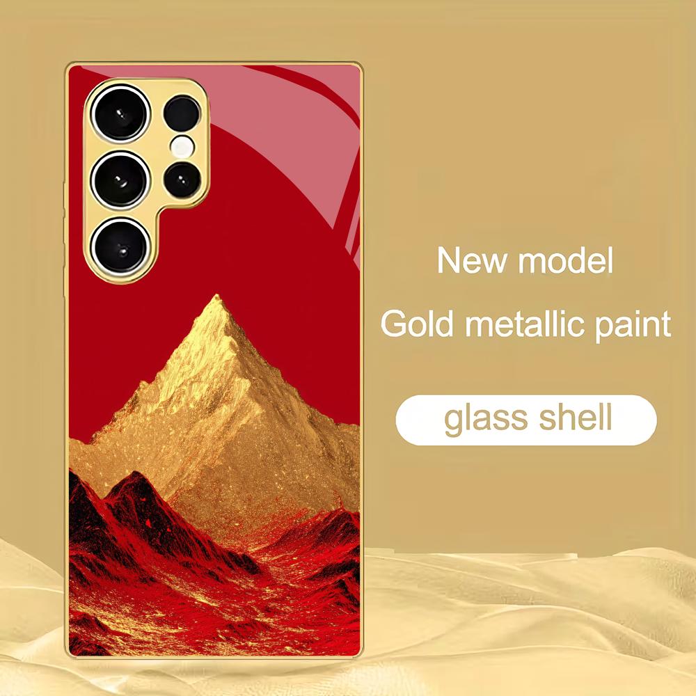 

Rizhao Jinshan Glass Phone Case is suitable for Samsung Galaxy S26 Ultra S25 S24 S23 S22 S20 FE/Plus 5G anti drop back cover GalaxyS25