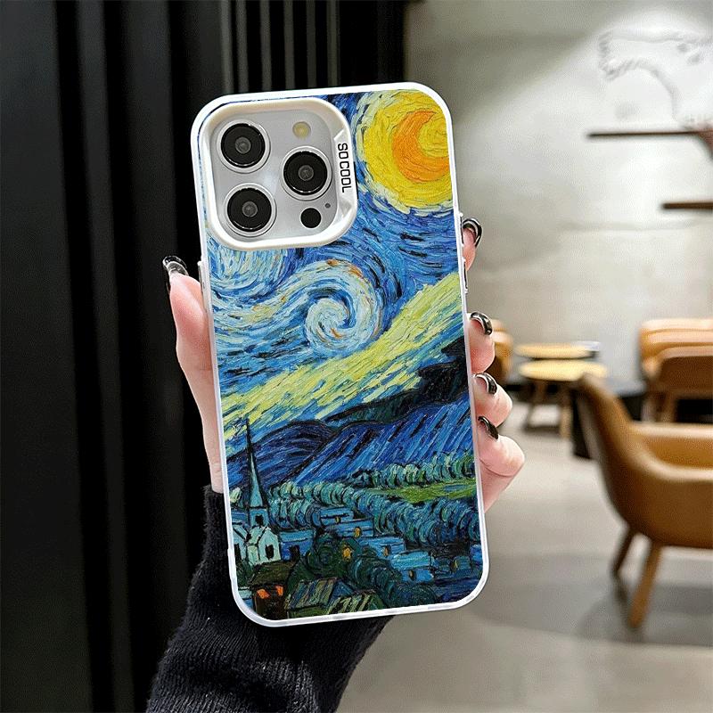 

Van Gogh Oil Painting Aesthetics Shockproof Phone Case for iPhone 17 Air 16 16E 15 Pro Max 14 Plus 13 Mini 12 Back Cover Anti Fa iPhone 14 Plus