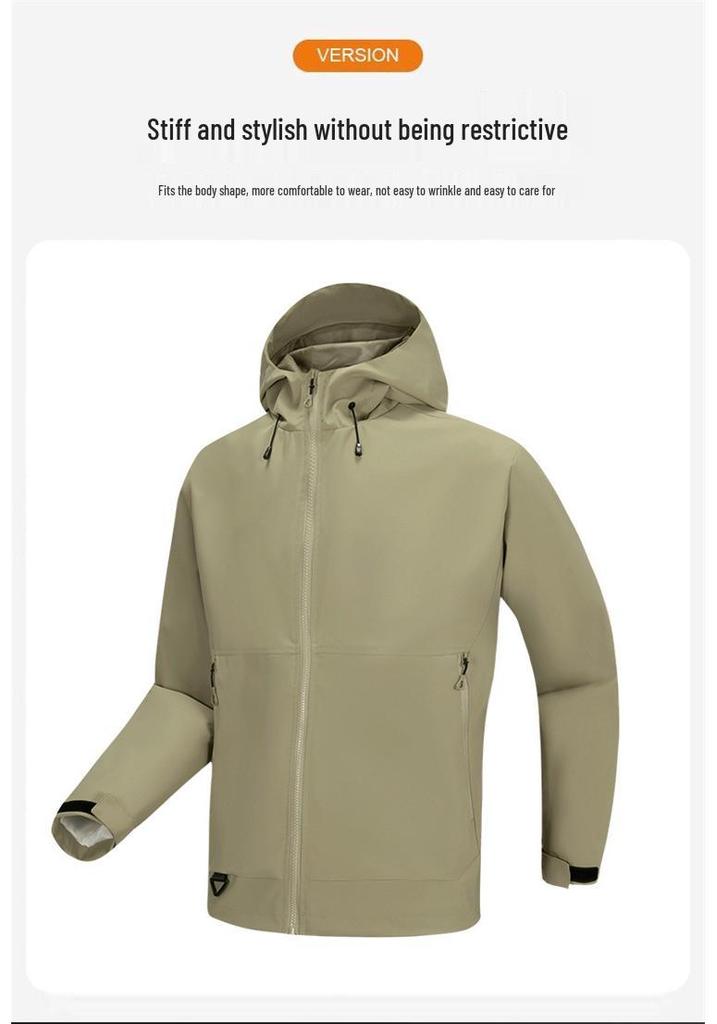 Men's Custom Logo Softshell Jacket - Spring/Autumn Technical Workwear
