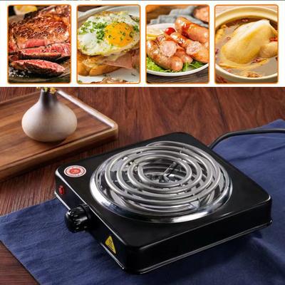 1000W Countertop Single Electric Hot Plate Coiled Burner Overheating Protection Easy To Clean