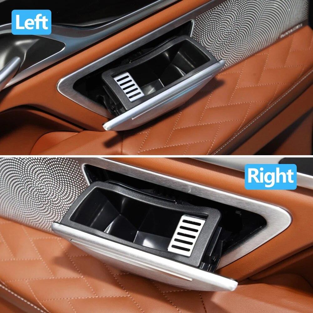 G11 G12 3 Colors Interior Rear Door Ashtray Cover Liner Case Replacement For BMW 7 Series 730Li 740Li 750Li 760Li 2016-2022