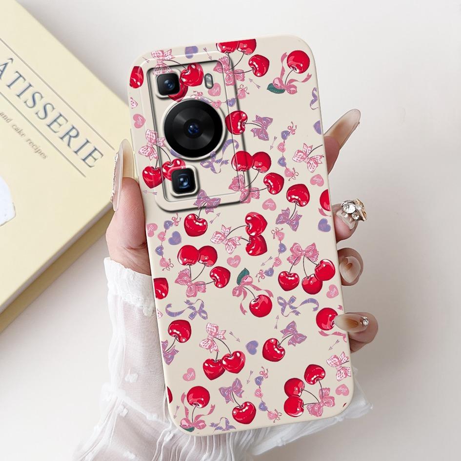 For Huawei P60 Pro Case MNA-LX9 Cover Cute Cartoon Rabbit Panda Soft Liquid Silicone Protective Cover For HuaweiP60 P60 Art Capa