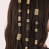 90 PCS Gold Dreadlock Locs Hair Accessories for Braid Hair Jewelry for Braids Hair Rings for Women and Girls Adjustable Cuffs