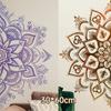 30x60cm Lotus Mandala Wall Sticker Removable PVC Wall Decal Modern Simple For Bedroom Living Room Office Home Decoration
