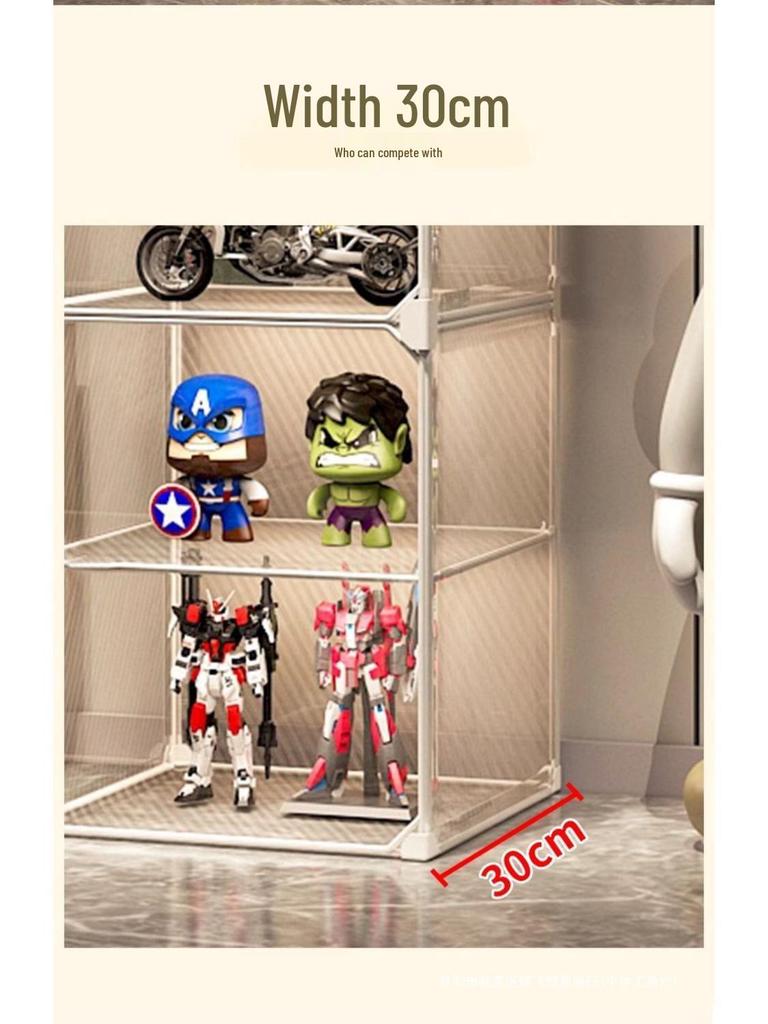 Lego Vitrine: Staubdichtes Transparentes Aufbewahrungsregal für Kleine Ornamente und Spielzeug