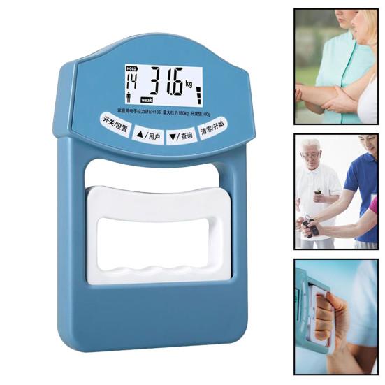 Elektrischer Grifffestigkeitstester LED-Dynamometer Einstellbares Display Handgriff 396Lbs/180Kg Greifermessmessgerät