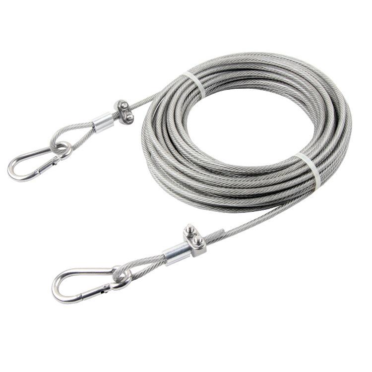Stainless Steel Clothesline: Outdoor Non-slip, Plastic-coated Wire Rope for Clothes and Quilt Drying.