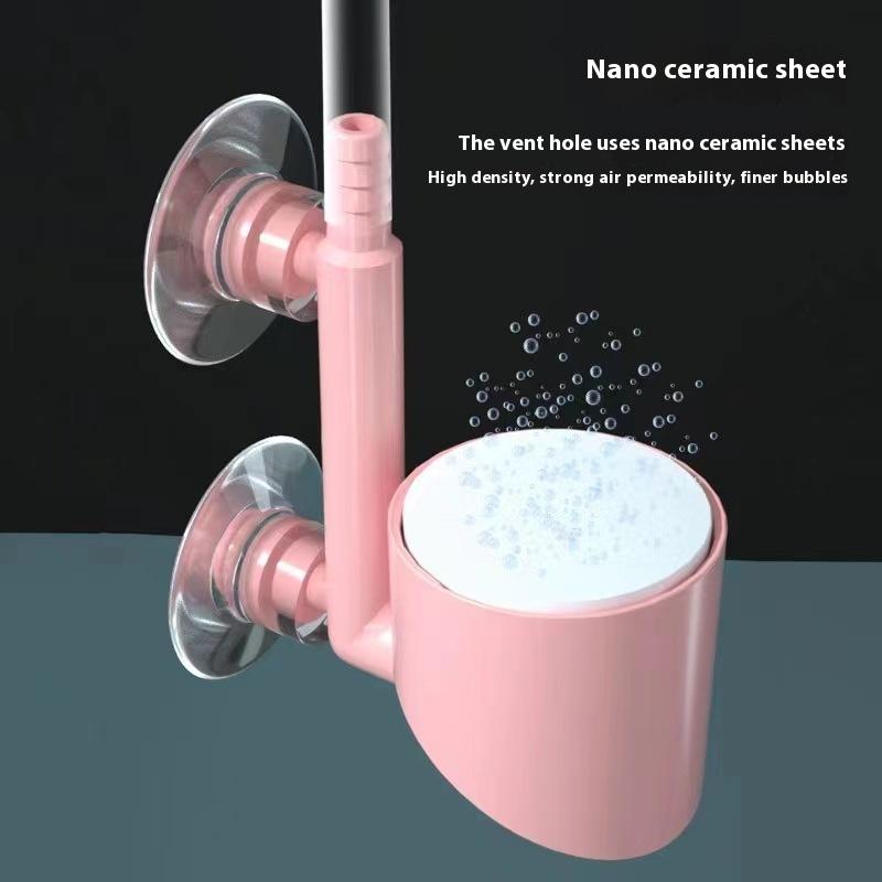 משאבת אוויר לאקווריום עם כוס יניקה מיני מגש בועות מטהר אוויר אבן אוויר בועות צפופות במיוחד אביזרי חמצון