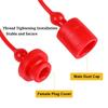 AEE2-Male Dust Cap And Female Plug Cover Fits Hydraulic Quick Disconnects Coupler ISO-B 3/4