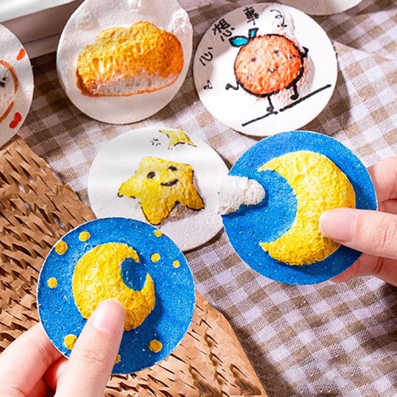 3D Magic Puffy Foam Texture Painting Paper for Kids DIY Painting Educational Toy Art Drawing Craft Paper Party Handicraft Making