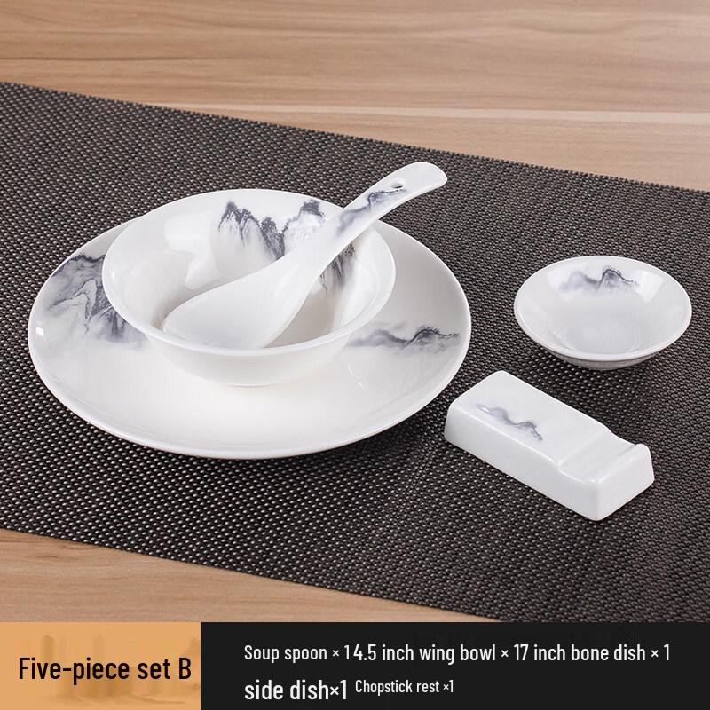 New Chinese Style Ceramic Tableware Set