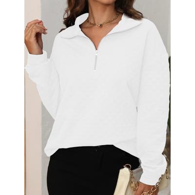 Dámská móda Ležérní Podzim Zima Jednobarevný potisk Pulovry s dlouhým rukávem do V a dlouhé rukávy