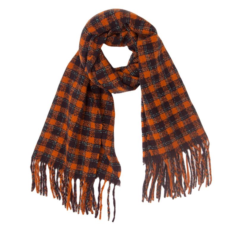 New Imitation Cashmere Women Scarf Winter Vintage Plaid Scarve Pashmina Tassel Mujer Female Foulard Bufanda Wrap Shawl Echarpe