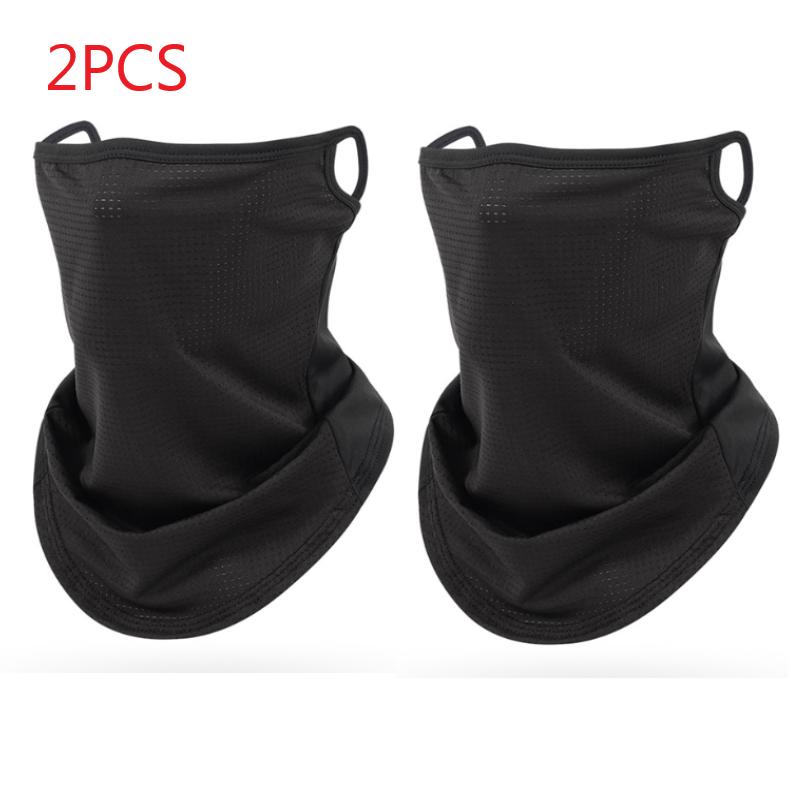 Hanging Ear Type Ice Wire Mesh Face Mask Summer Sunscreen Dustproof Neck Cycling Breathable Scarf Neck Cover for Ski Fishing