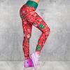New Printed Women's Fitness Leggings, Sports Holiday Christmas Yoga Pants