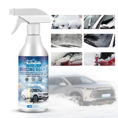 Car De Icer Spray Quick Car Window Ice Melting Agent Windshield Snow Ice Remover - Efficient Defrosting Spray Cleaner For Winter