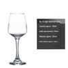 Glass Wine Goblet Set