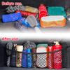 Car Trunk Storage Net Seat Elastic String Net Velcro Mesh Storage Bag Car Organizer Seat Back Bag