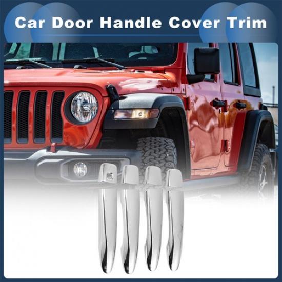 Car Door Handle Cover Trim Side Door Handle Cover For Nissan Rogue Silver Tone