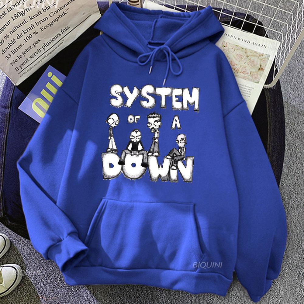System of A Down Sweatshirts Prevalent Street Grunge Hoodie Winter Fleece Clothing Oversized Sudadera O-neck Pullovers