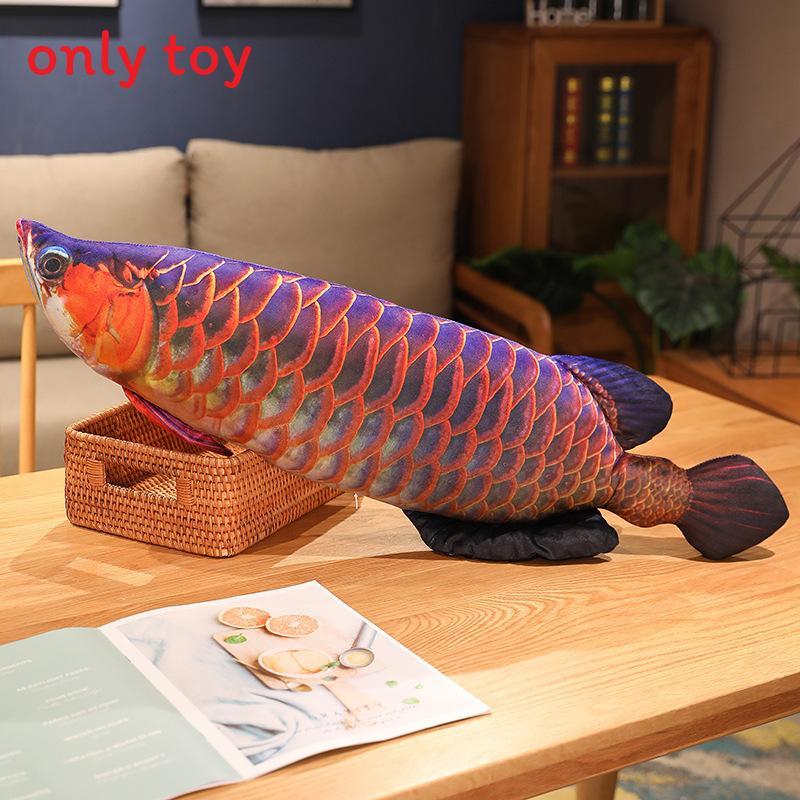 Cuscino Peluche Pesce Con Imbottitura in Cotone 3D Morbido Decorazione Acquario Per Bambini e Ragazzi