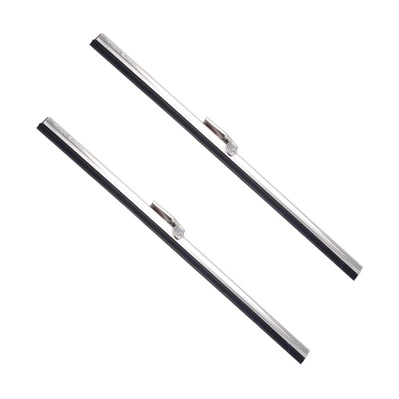 10-дюймовые стеклоочистители, 2 шт. лезвий стеклоочистителей из нержавеющей стали для автомобиля и лодки, универсальные сменные лезвия стеклоочистителей