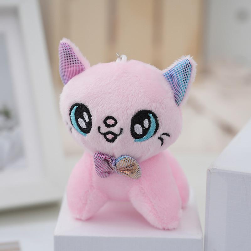 Adorable Plush Cat Keychain Cute And Soft Stuffed Animal Bag Charm 10cm